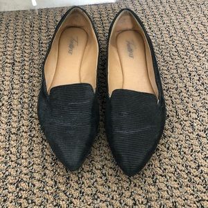 Black trendy comfort flats